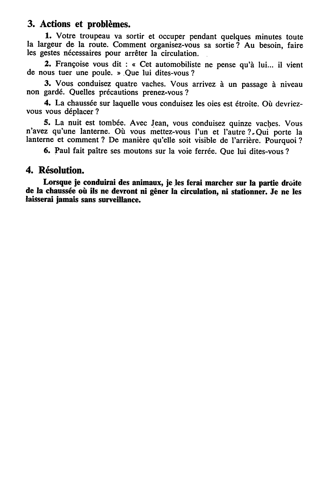 Prévisualisation du document LA CONDUITE DES ANIMAUX