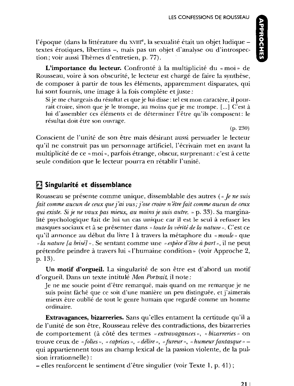 Prévisualisation du document La connaissance de soi chez Rousseau
