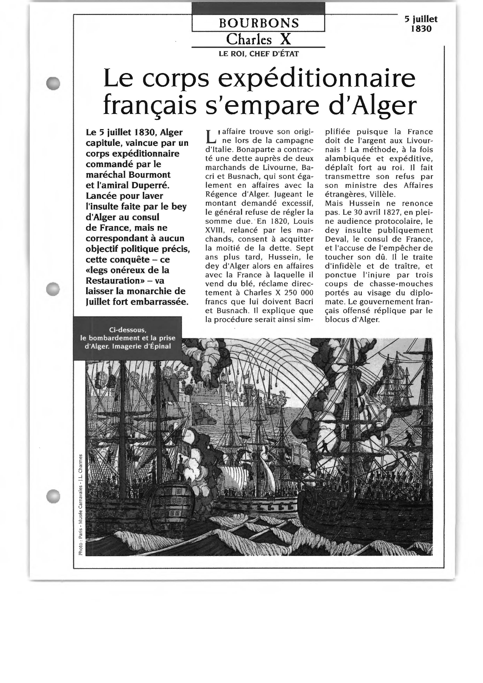 Prévisualisation du document LA CONQUÊTE DE L'ALGÉRIE