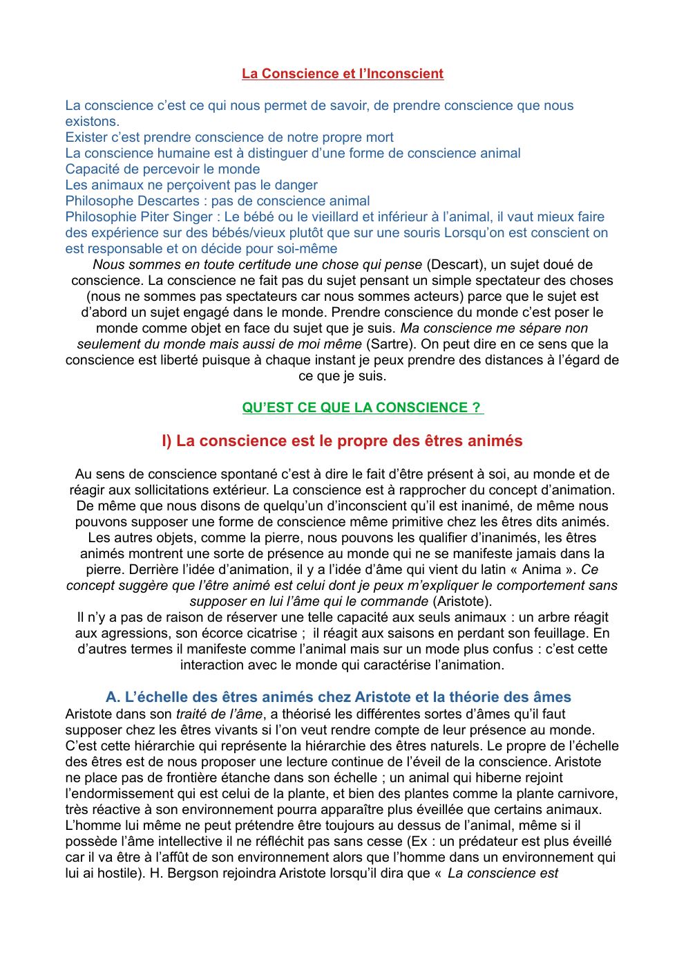 Prévisualisation du document La conscience et l'Inconscient