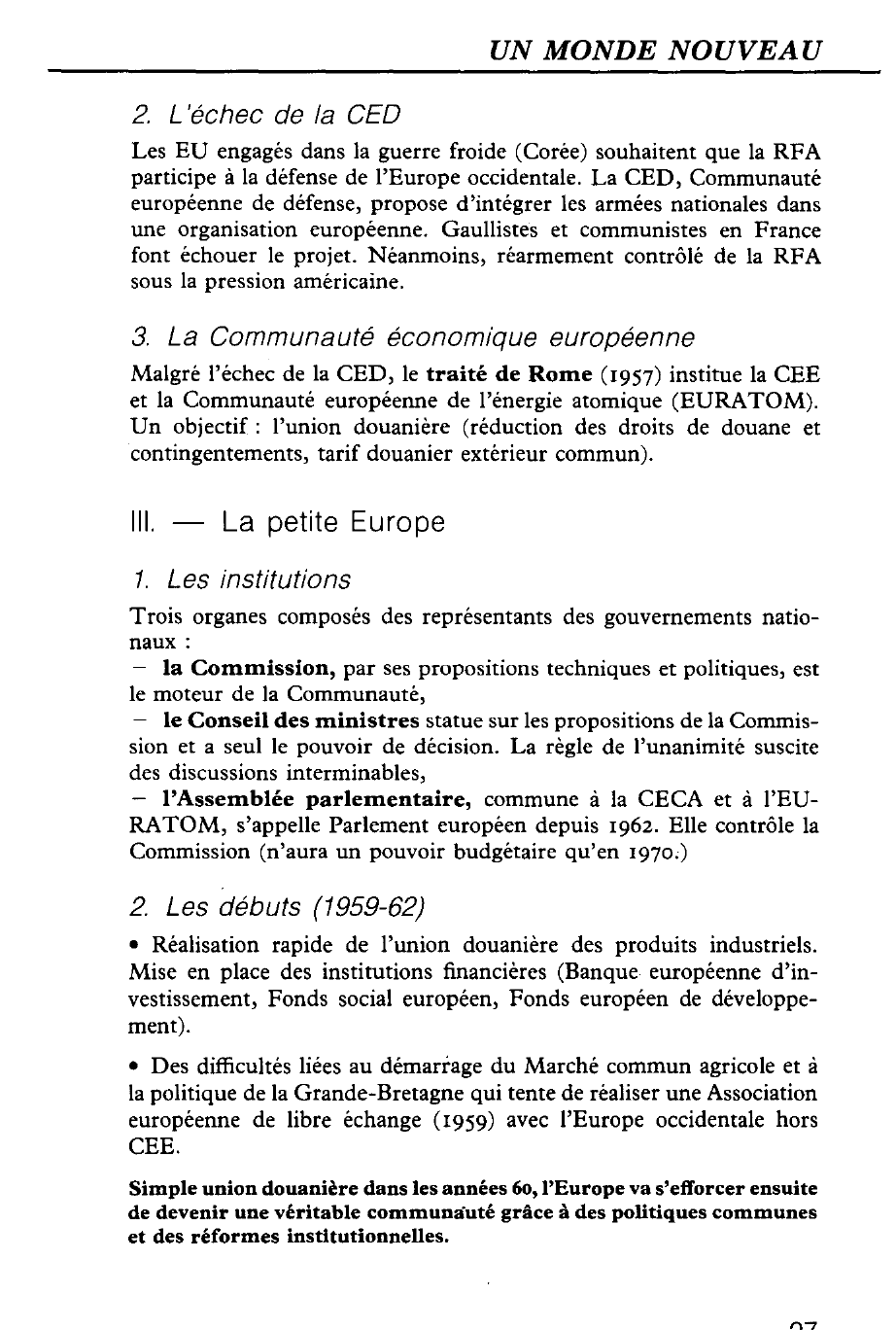 Prévisualisation du document LA CONSTRUCTION EUROPÉENNE