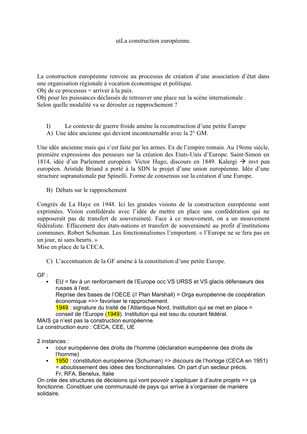 Prévisualisation du document la construction européenne