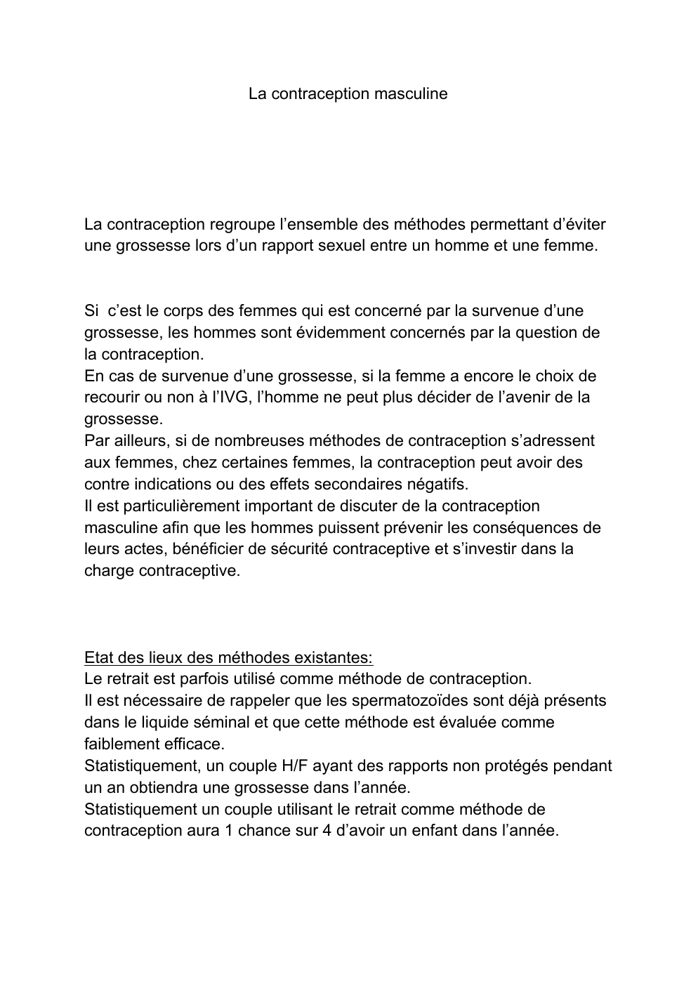 Prévisualisation du document La contraception masculine