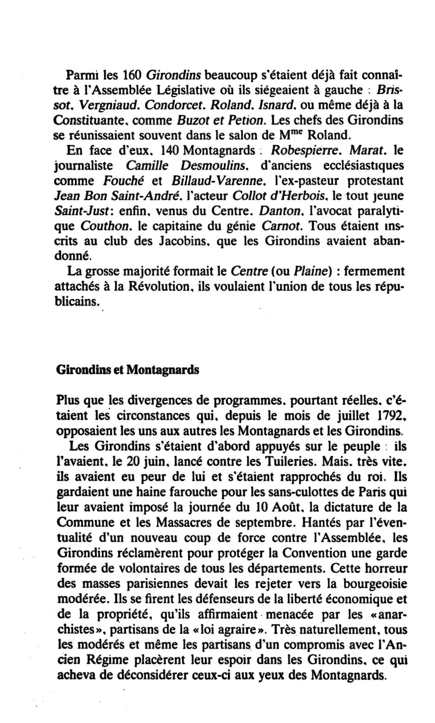 Prévisualisation du document LA CONVENTION : Robespierre et Saint-Just