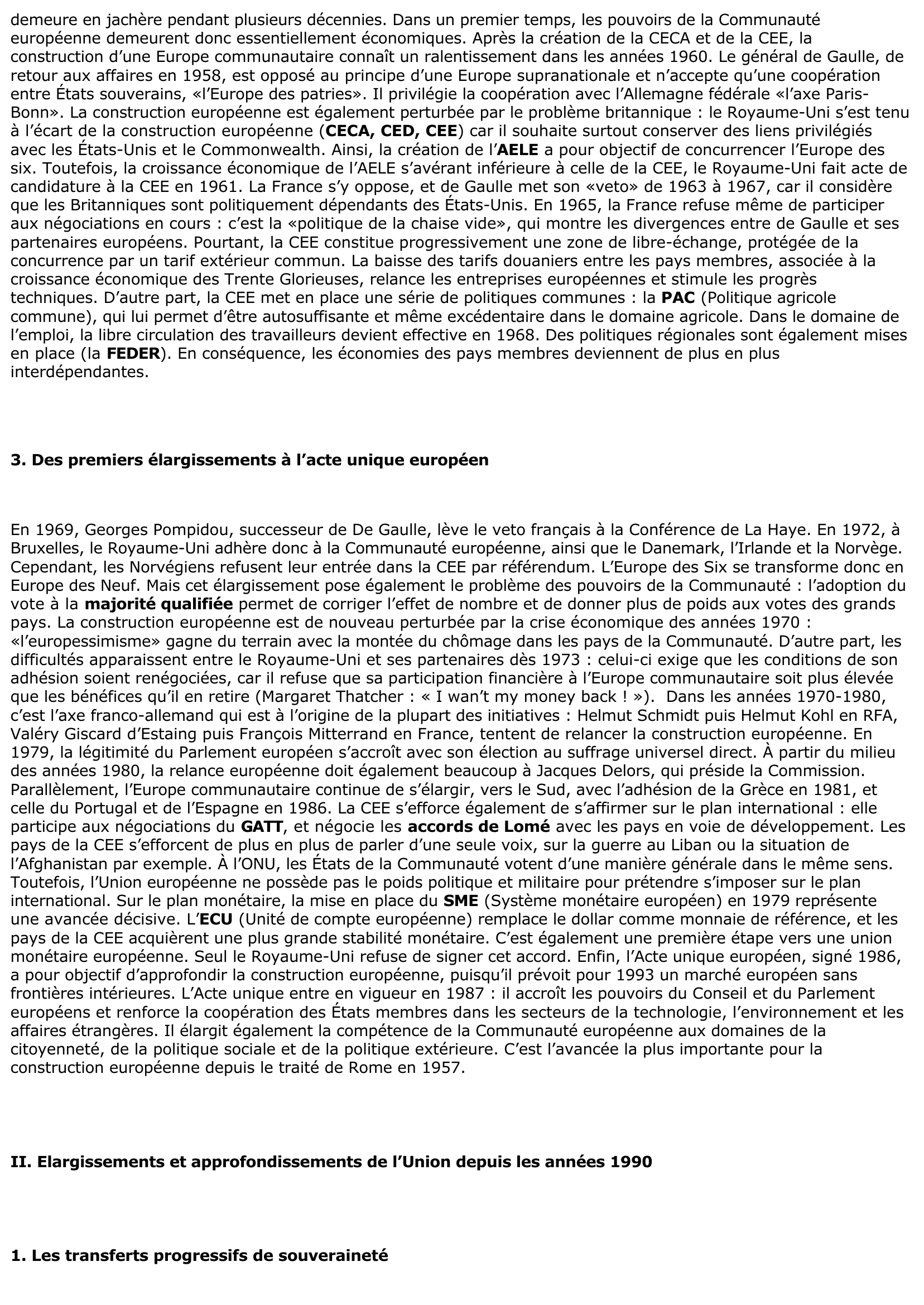 Prévisualisation du document La création de l'Union Européenne