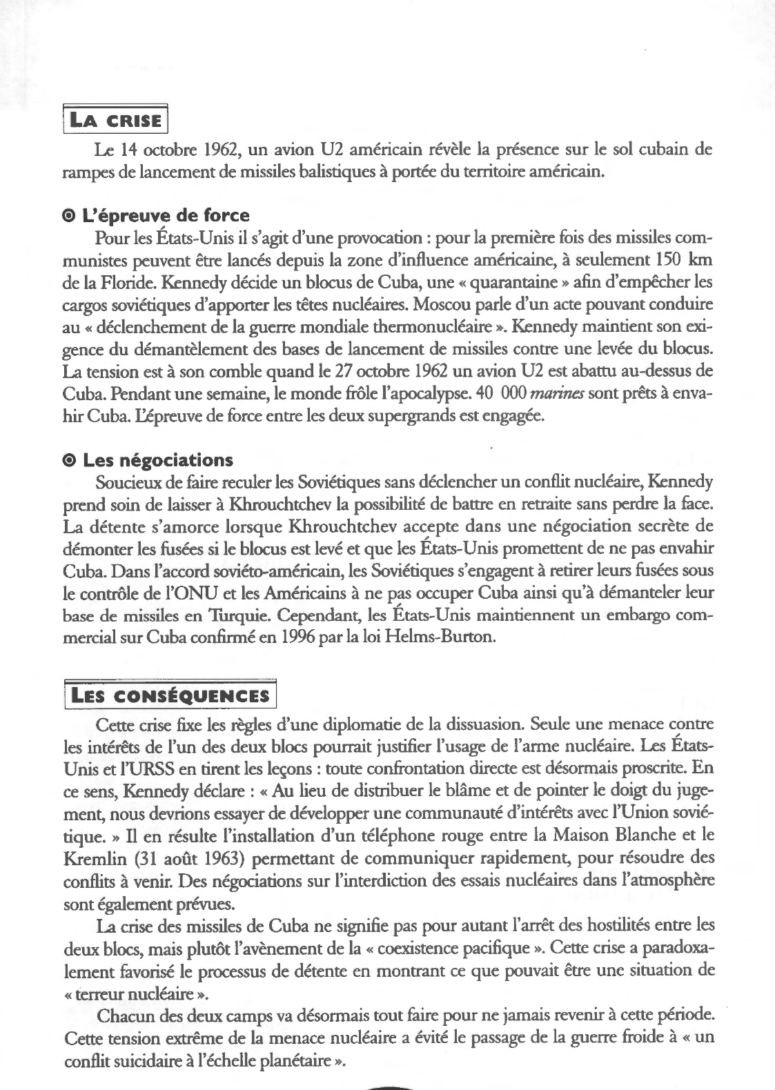 Prévisualisation du document La crise de Cuba et les Etats-Unis
