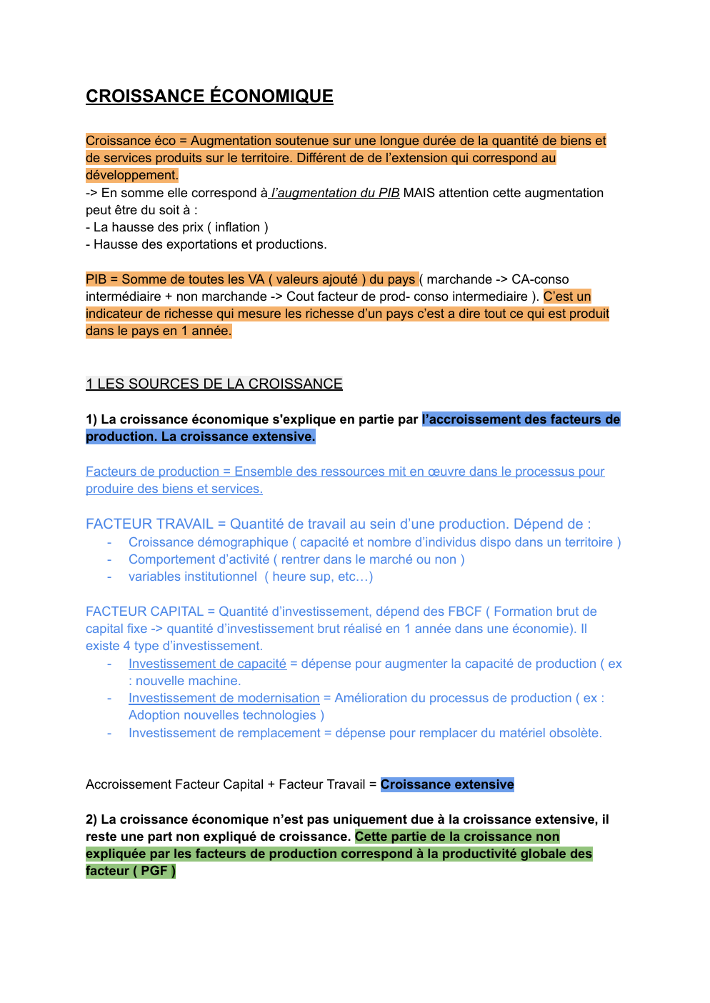 Prévisualisation du document La croissance économique