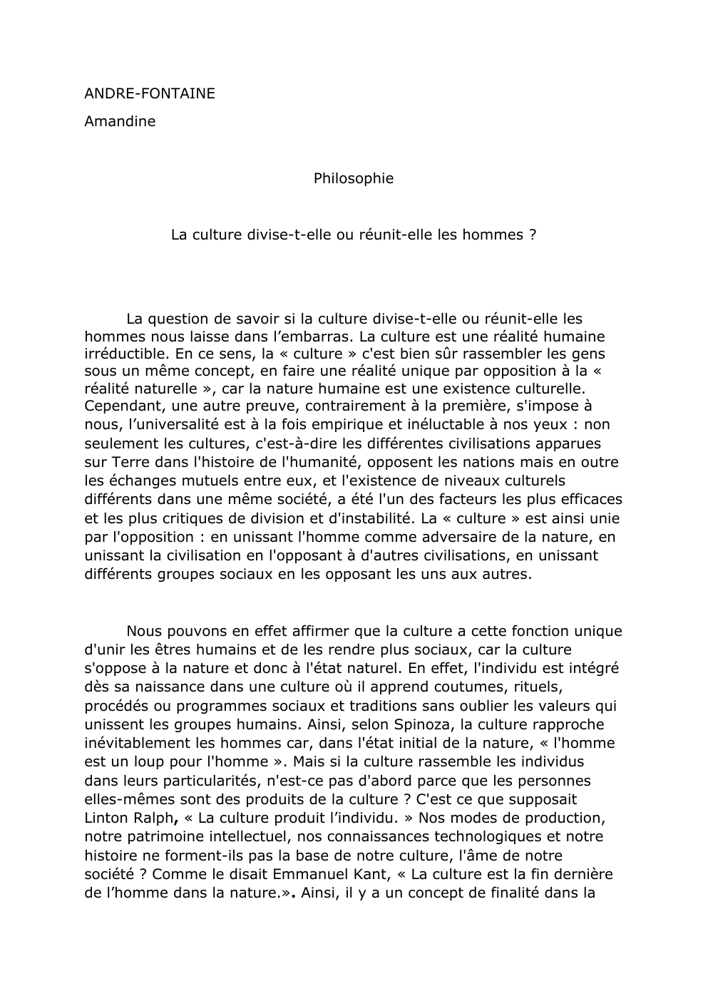 Prévisualisation du document La culture divise-t-elle ou reunit-elle les hommes ?