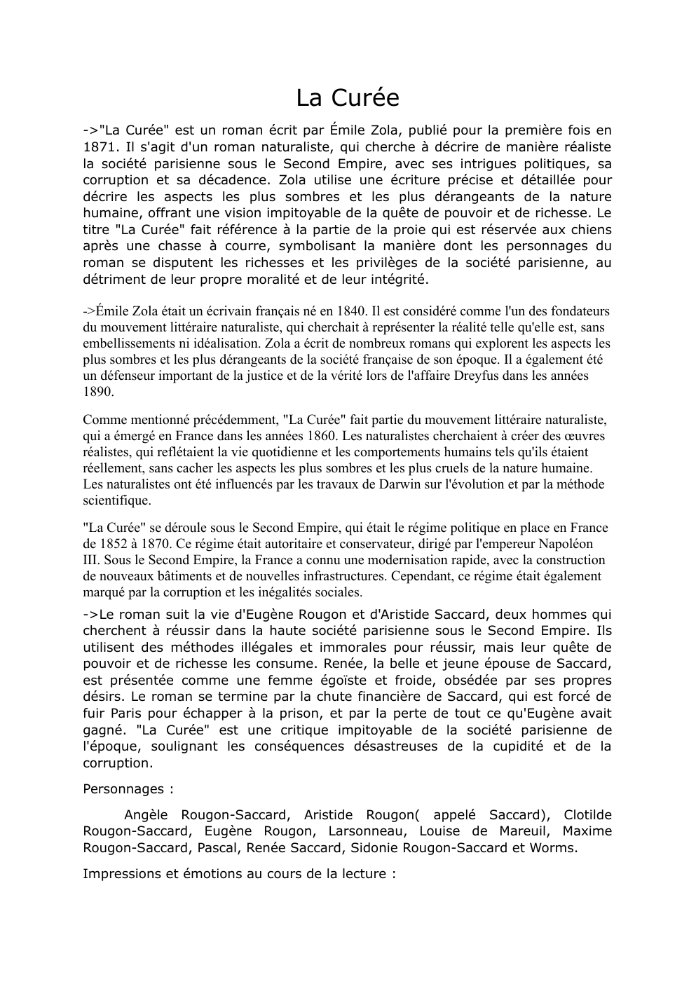 Prévisualisation du document La curée