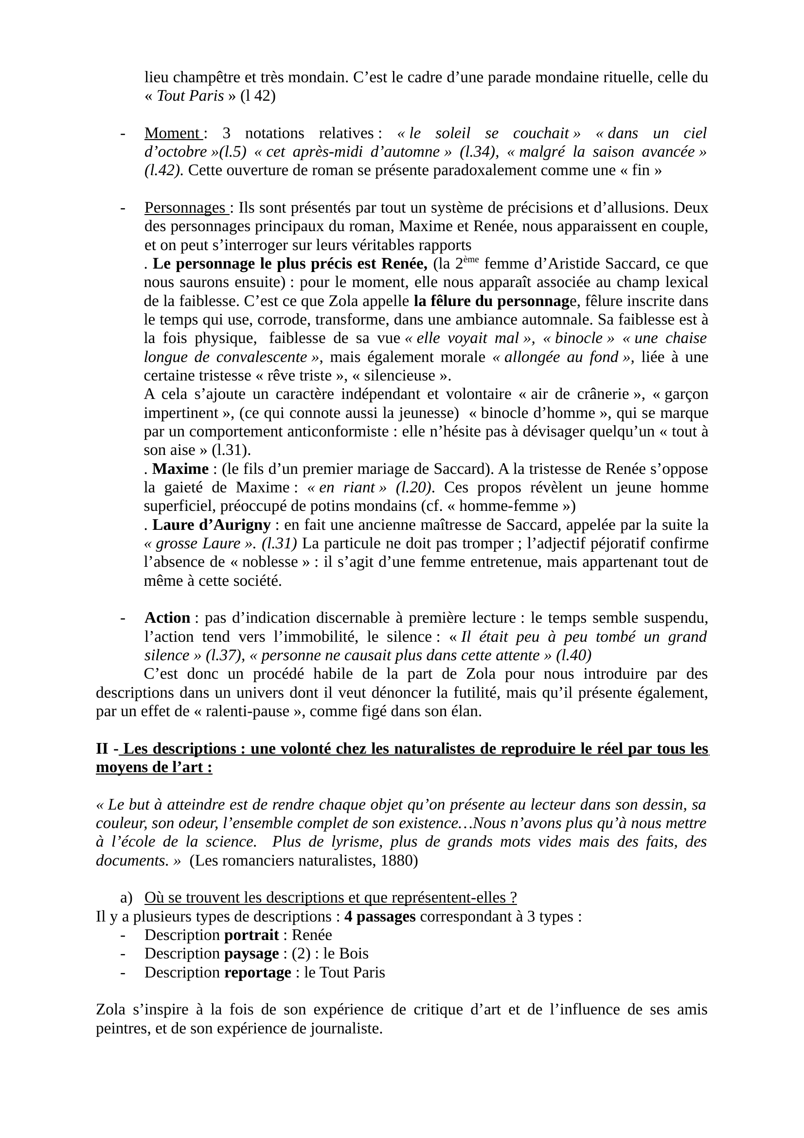 Prévisualisation du document La Curée - L’Incipit -Zola
