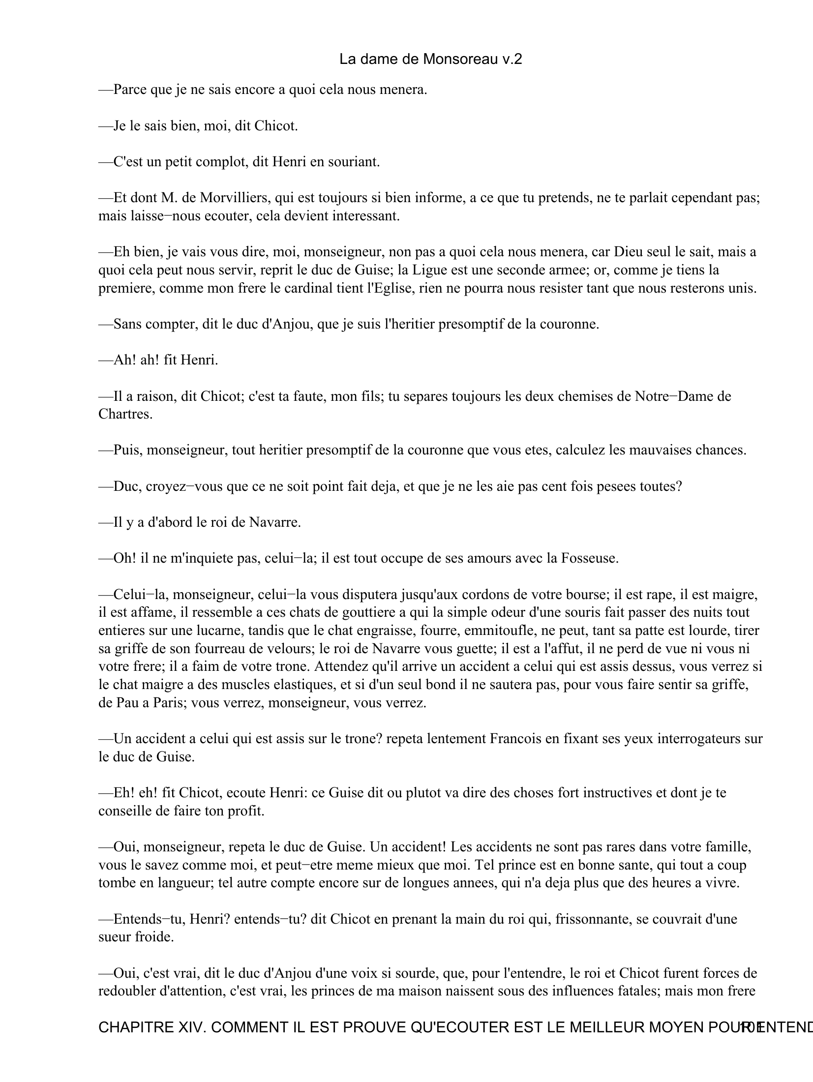 Prévisualisation du document La dame de Monsoreau v.