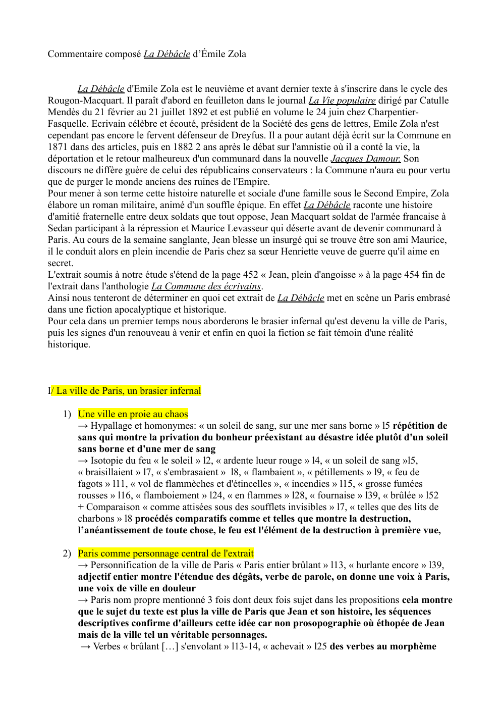Prévisualisation du document La Débâcle Zola scène finale - Commentaire composé La Débâcle d’Émile Zola