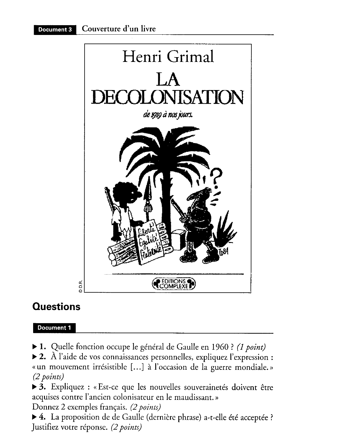 Prévisualisation du document La décolonisation française (1945-1962). Histoire