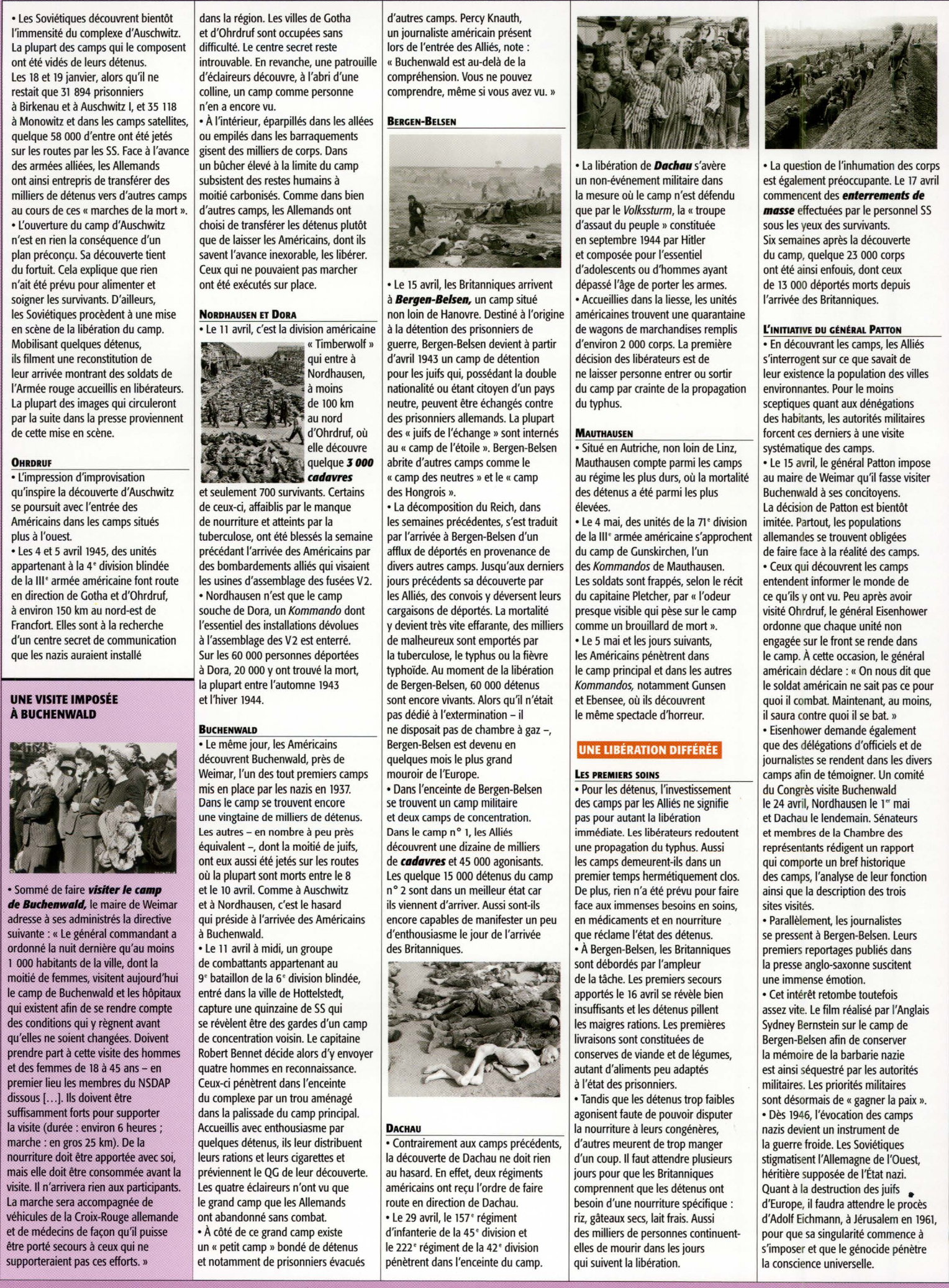 Prévisualisation du document La découverte des camps nazis : De la découverte fortuite de Majdanek par les Soviétiques à l'entrée des Américains à Mauthausen