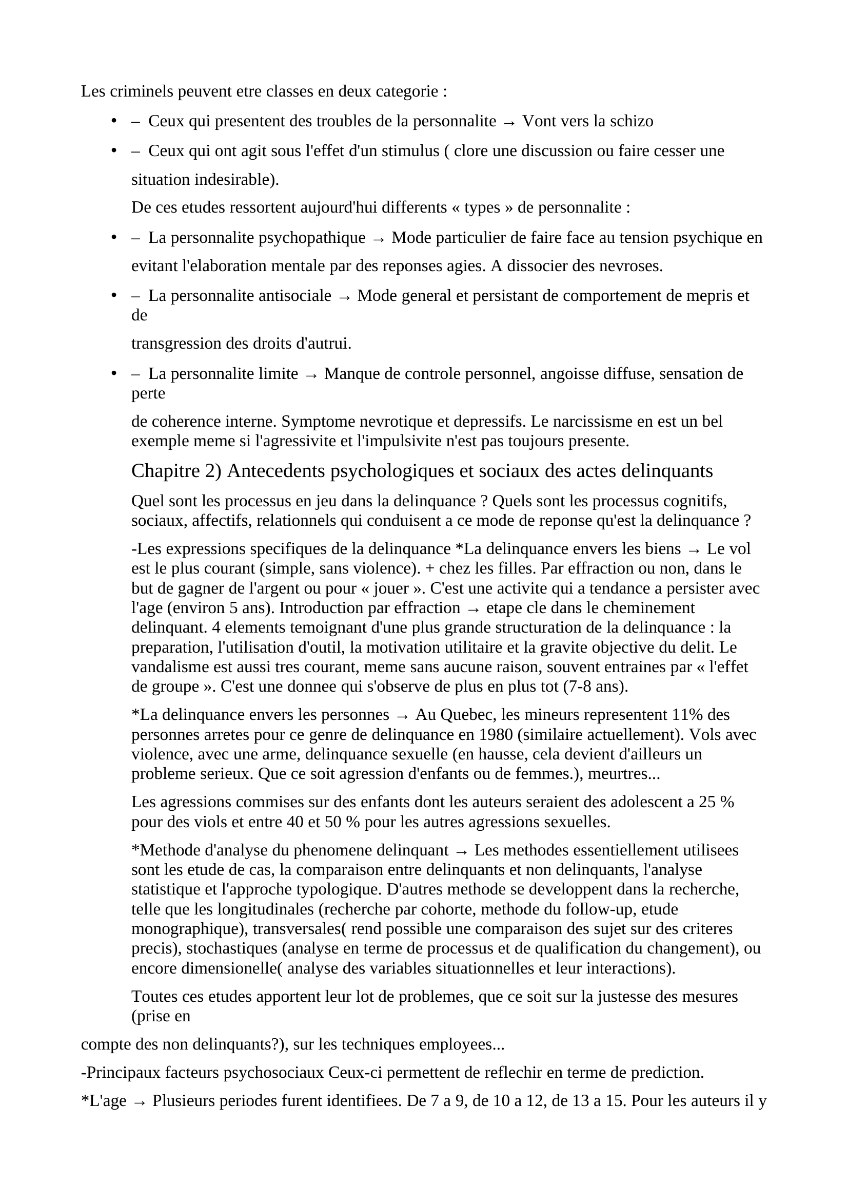 Prévisualisation du document La délinquance des mineurs, cathérine blatier, fiche partie 2