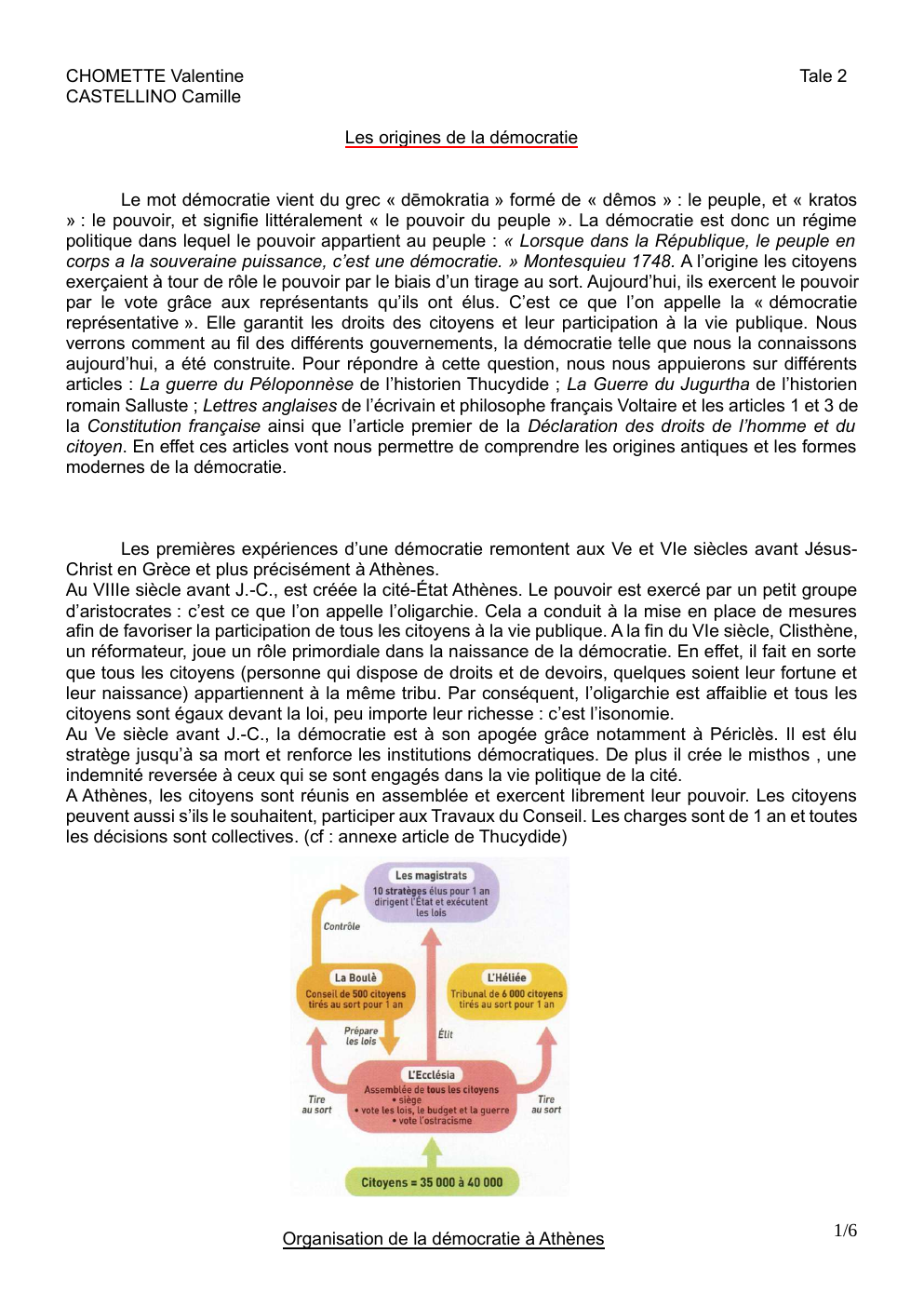 Prévisualisation du document la democratieLes origines de la démocratie