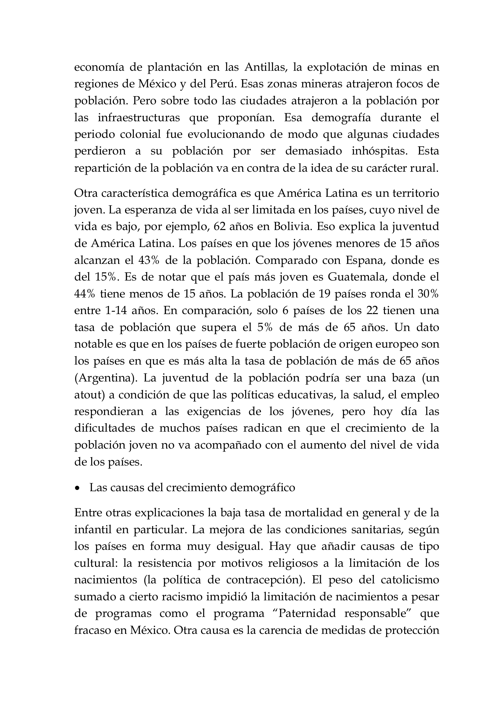 Prévisualisation du document La demografía en América Latina