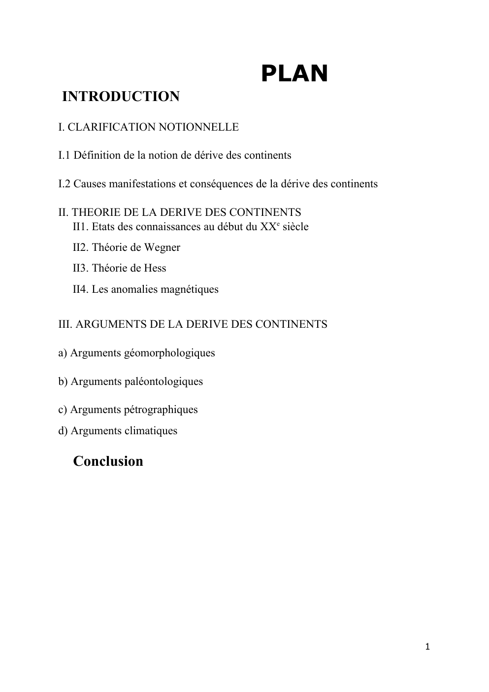 Prévisualisation du document La Dérive des continents (svt)