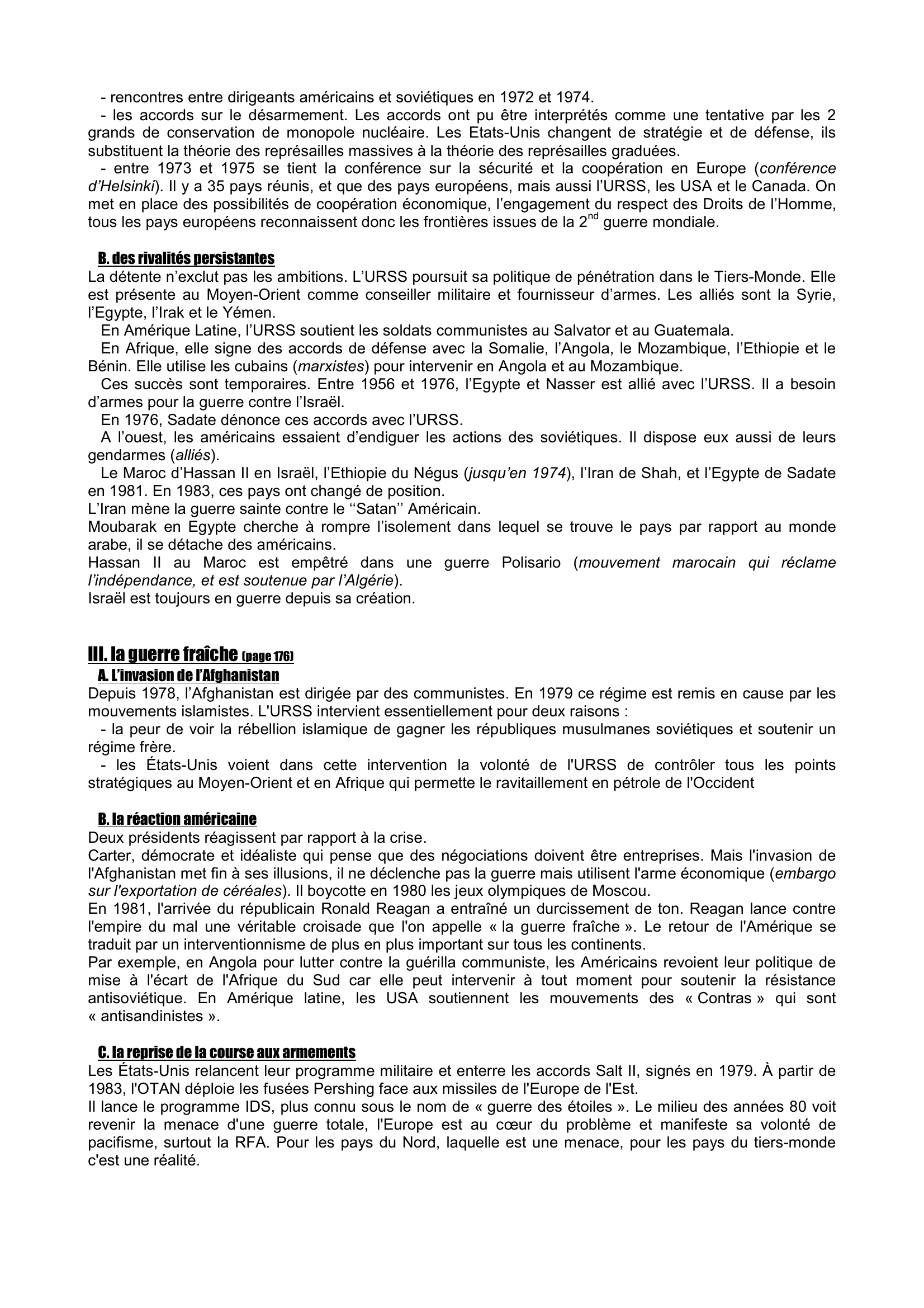 Prévisualisation du document La détente et la guerre froide