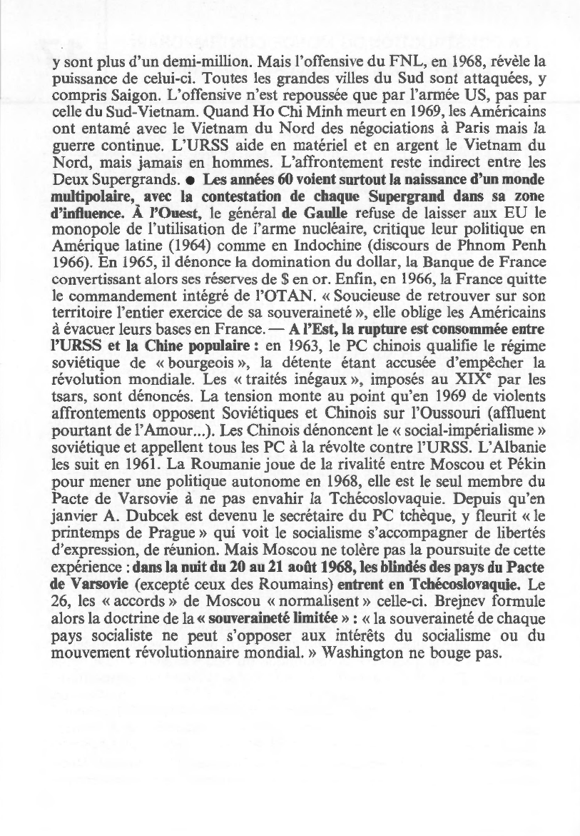 Prévisualisation du document LA DÉTENTE ET SES ALÉAS (1962-1969) - HISTOIRE
