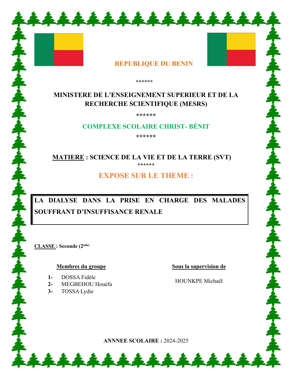 Prévisualisation du document La dialyse dans la prise en charge des malades souffrant d'insuffisance rénale