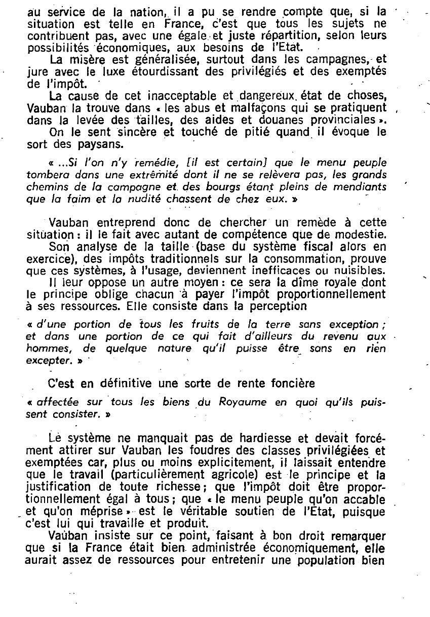 Prévisualisation du document La Dîme royale de Vauban