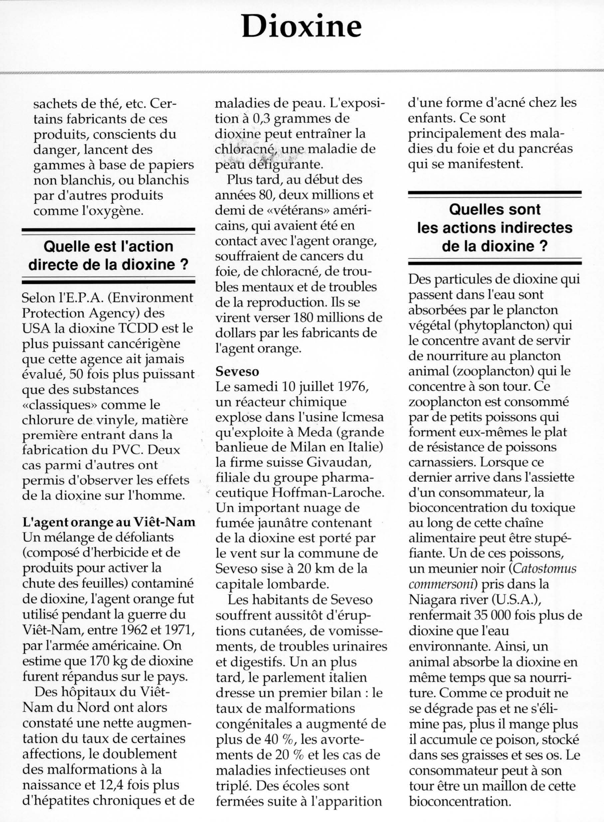 Prévisualisation du document La Dioxine.