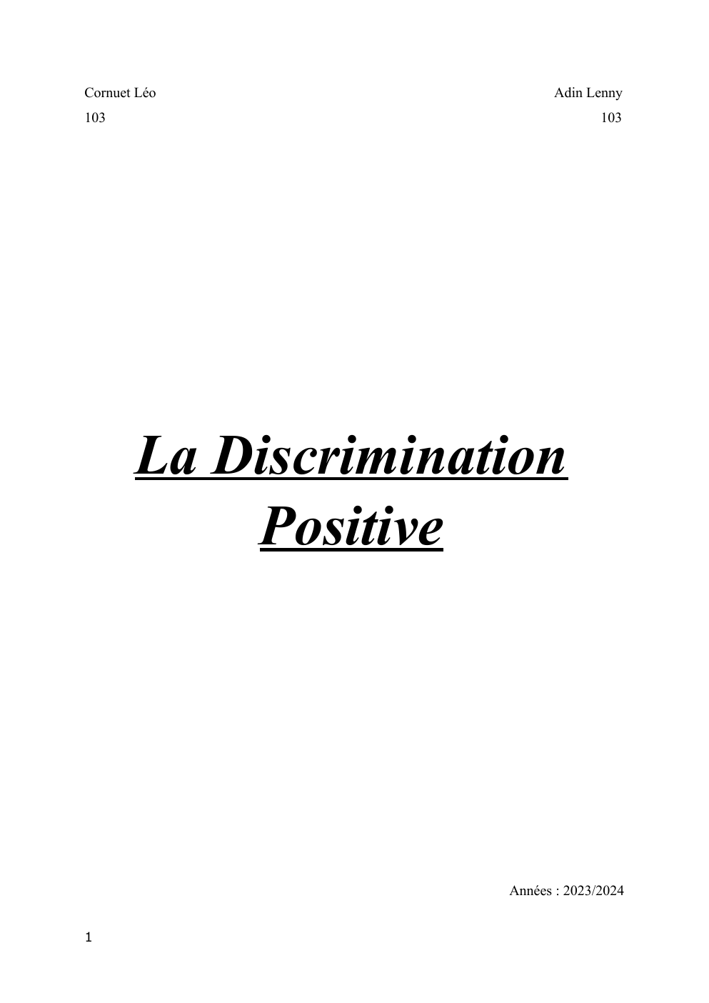 Prévisualisation du document La discrimination positive