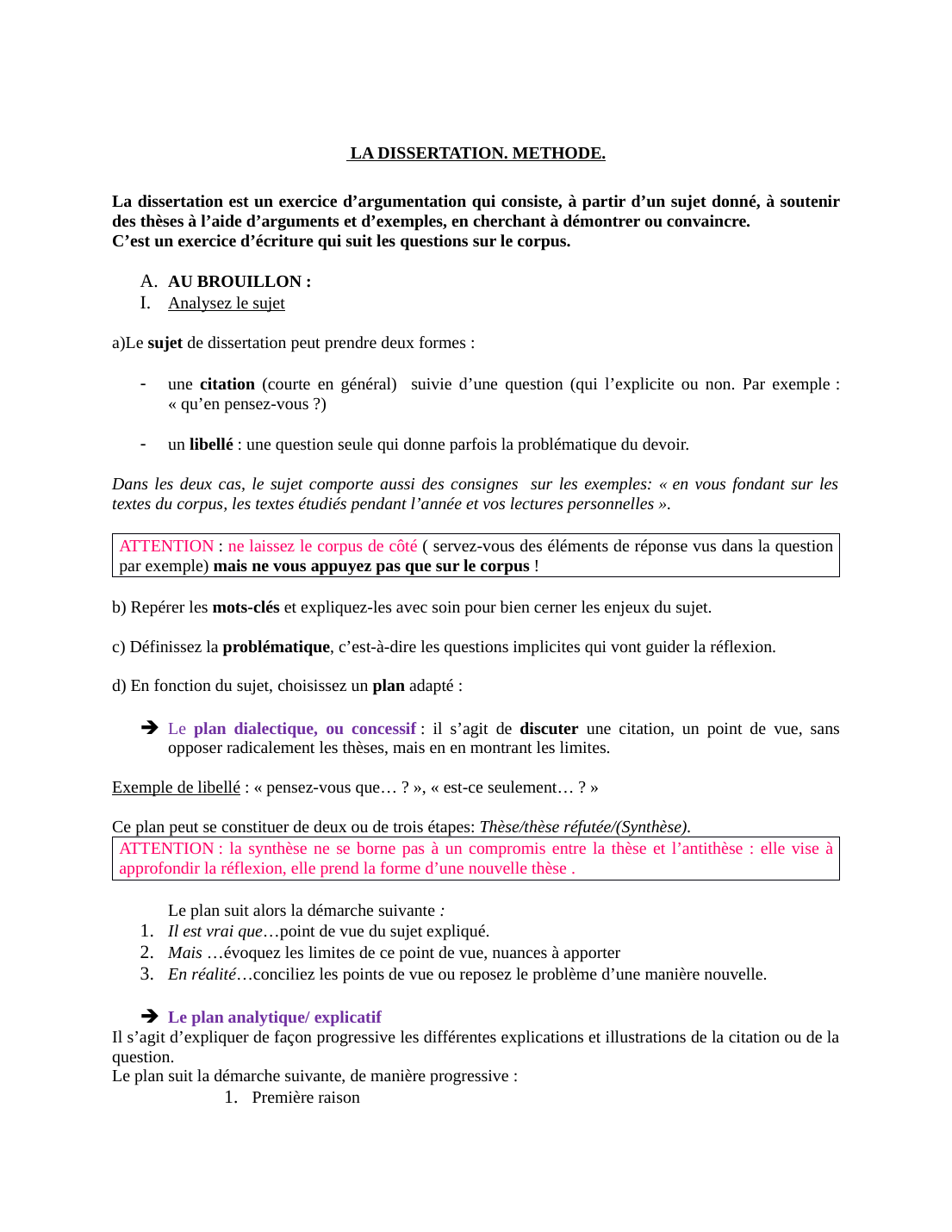 Prévisualisation du document La dissertation