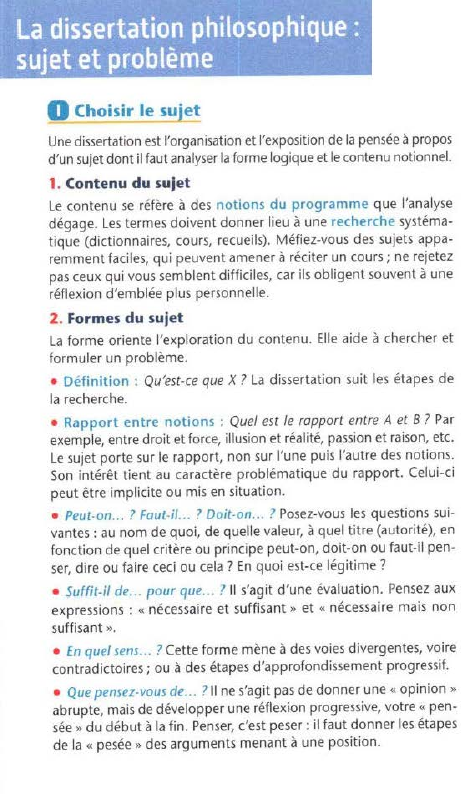 Prévisualisation du document La dissertation philosophique :
sujet et problème
0

Choisir le sujet

Une dissertation est l'organisation et l'exposition de la pensée...