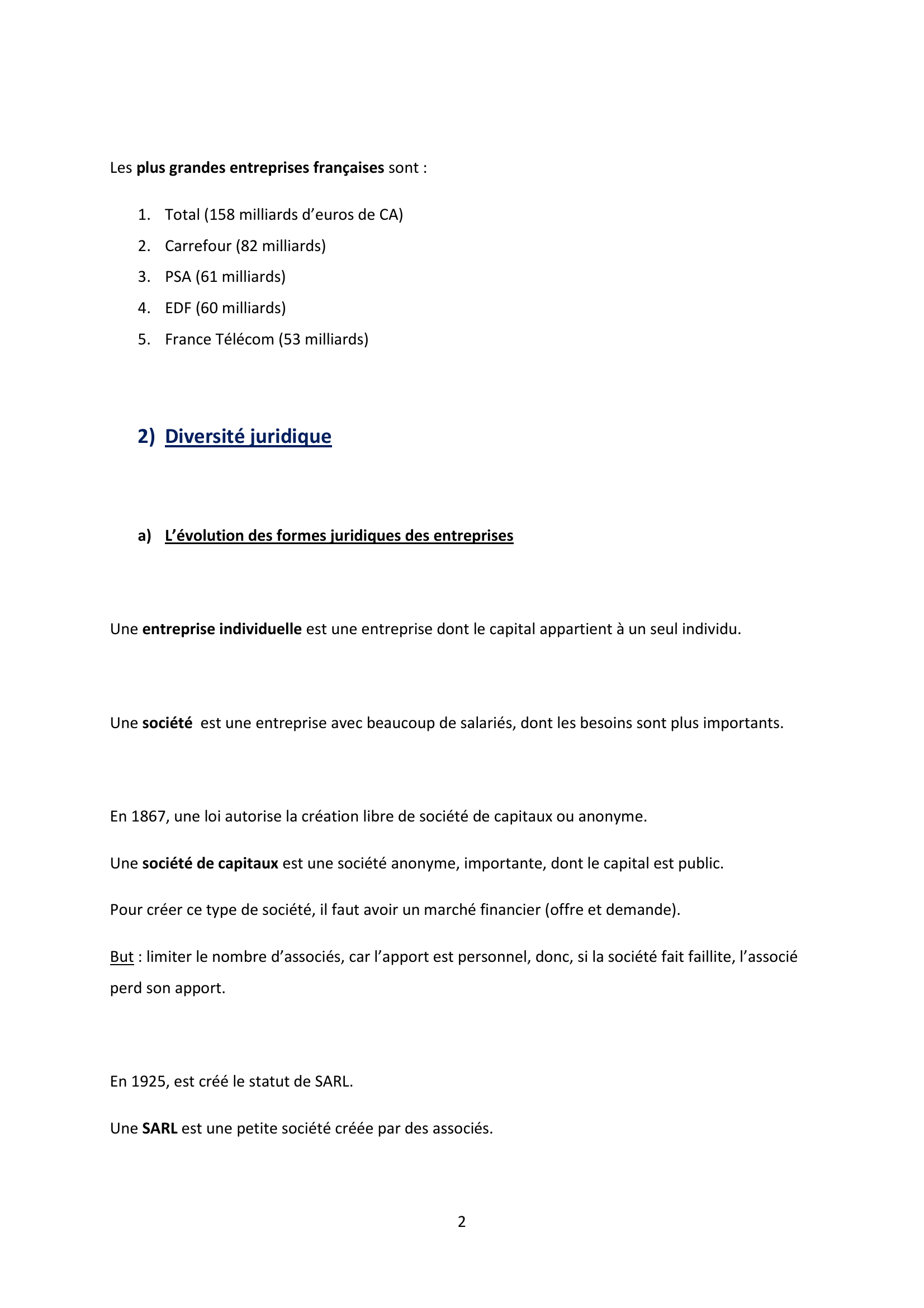 Prévisualisation du document La diversité des entreprises