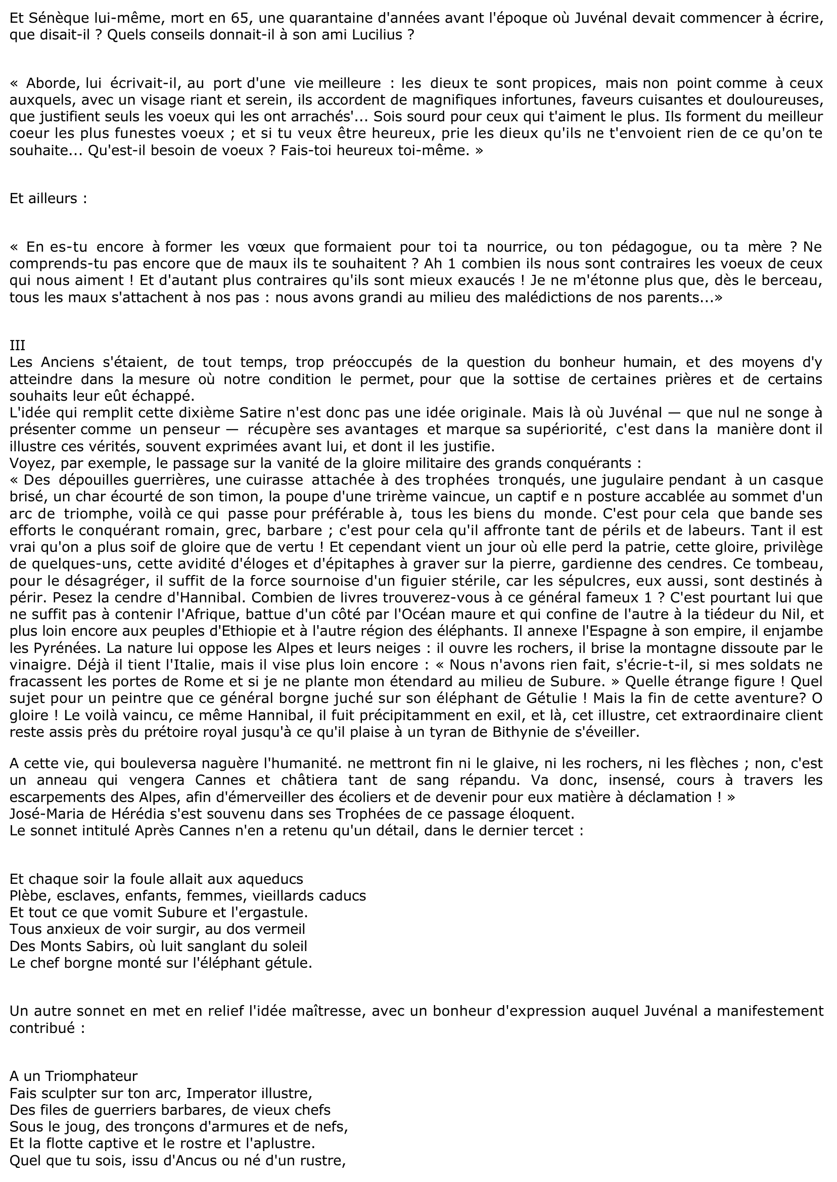 Prévisualisation du document LA DIXIÈME (10e) SATIRE DE JUVENAL : PAS DE VOEUX IMPRUDENTS.