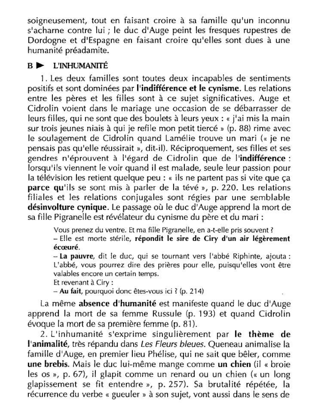 Prévisualisation du document LA FAMILLE dans Les Fleurs bleues de Raymond Queneau