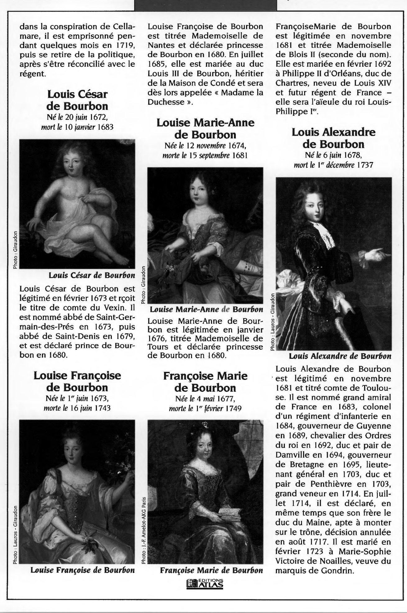 Prévisualisation du document La famille de Louis XIV et de la marquise de Montespan