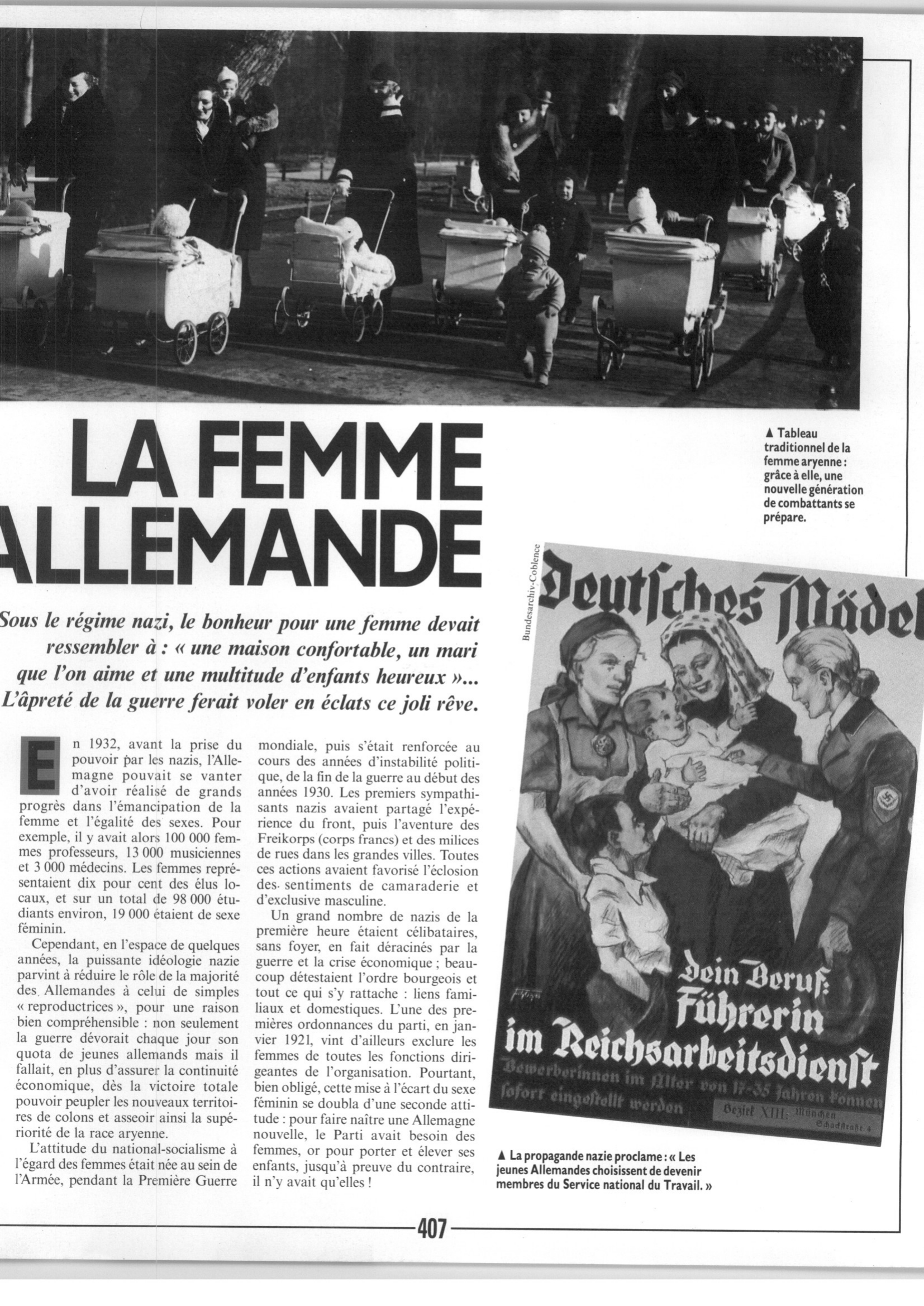 Prévisualisation du document LA FEMME ALLEMANDE  -	Seconde guerre mondiale (Histoire)
