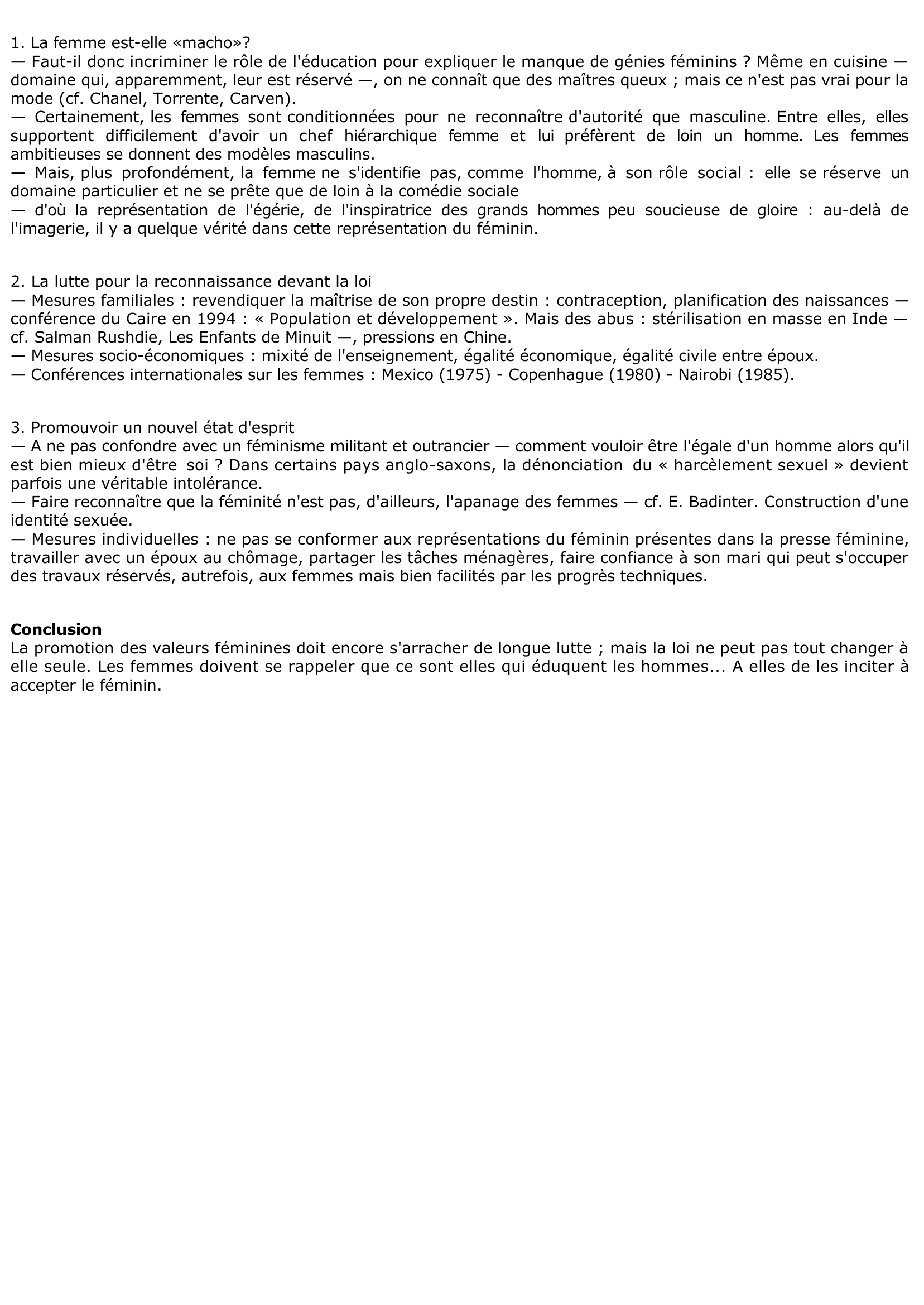 Prévisualisation du document « La femme est un problème dont la grossesse est la solution. » (Nietzsche)