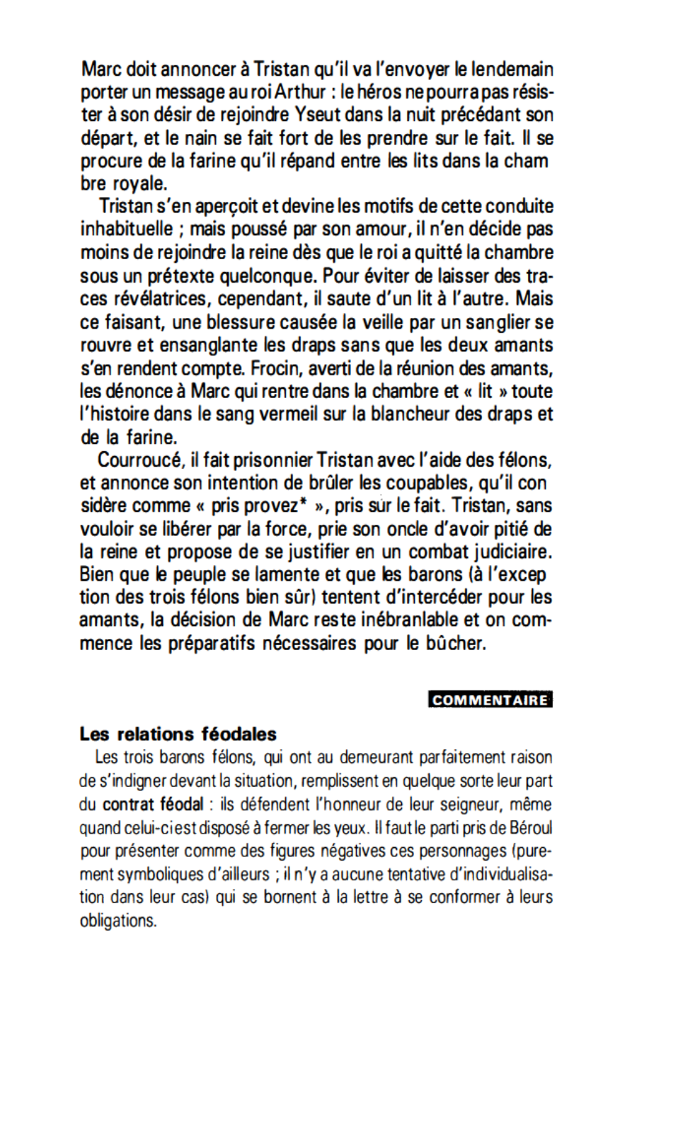 Prévisualisation du document LA FLEUR DE FARINE - Tristan et Yseut de Béroul