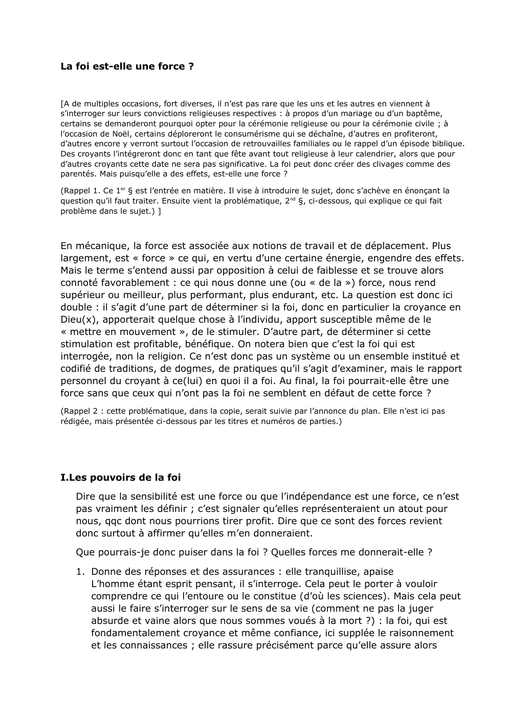 Prévisualisation du document La foi est-elle une force ?