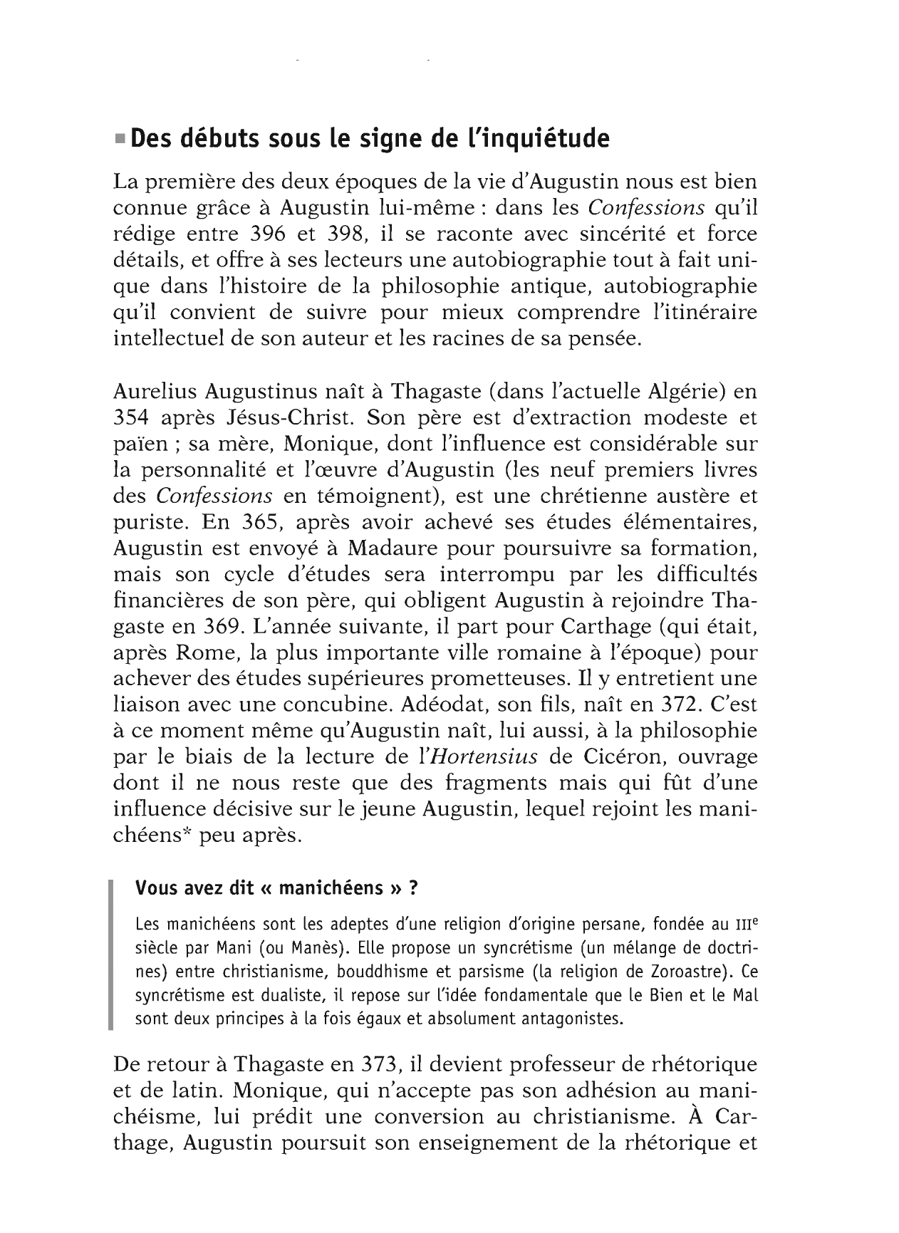 Prévisualisation du document La foi et la raison chez Saint-Augustin