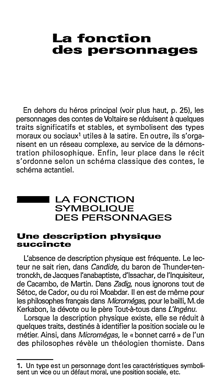 Prévisualisation du document La fonction des personnages dans les contes de Voltaire