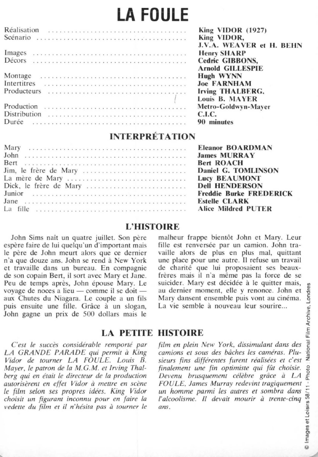 Prévisualisation du document LA FOULE