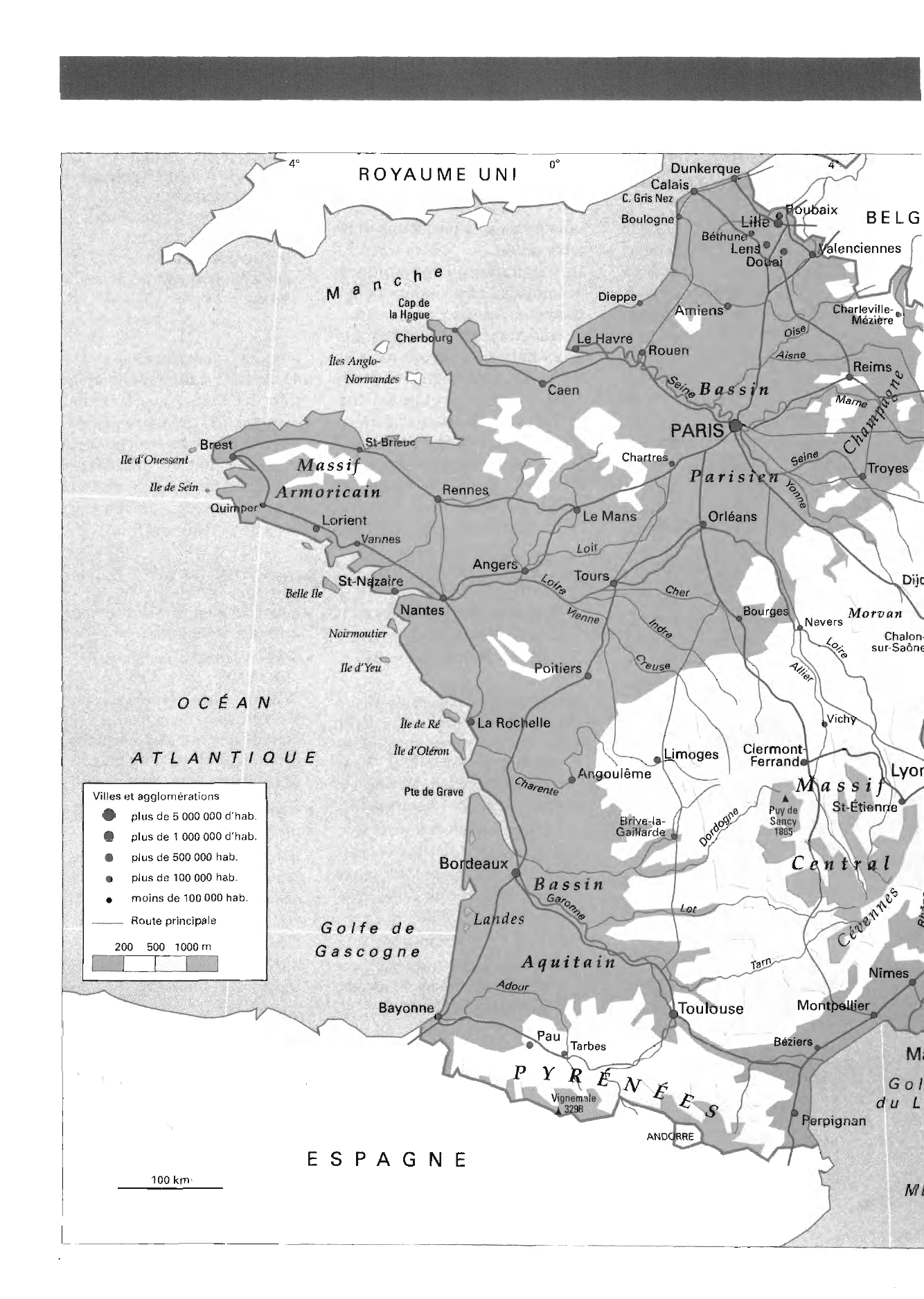 Prévisualisation du document La FRANCE (carte, population, administration, géographie)  ?