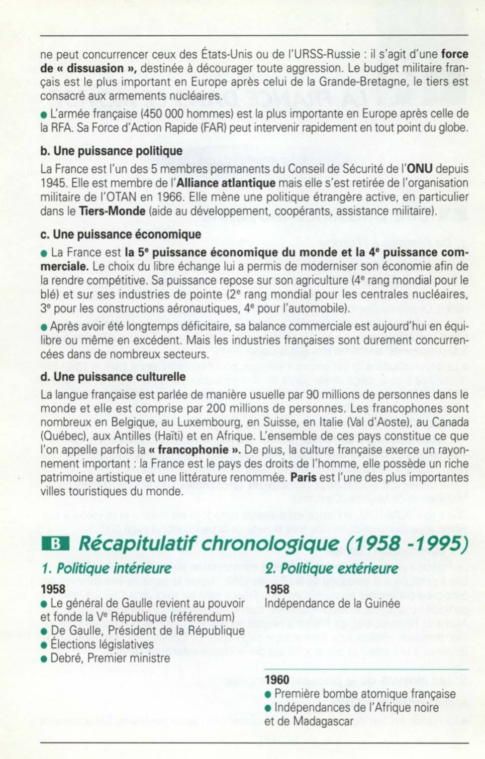 Prévisualisation du document LA FRANCE DANS LE MONDE