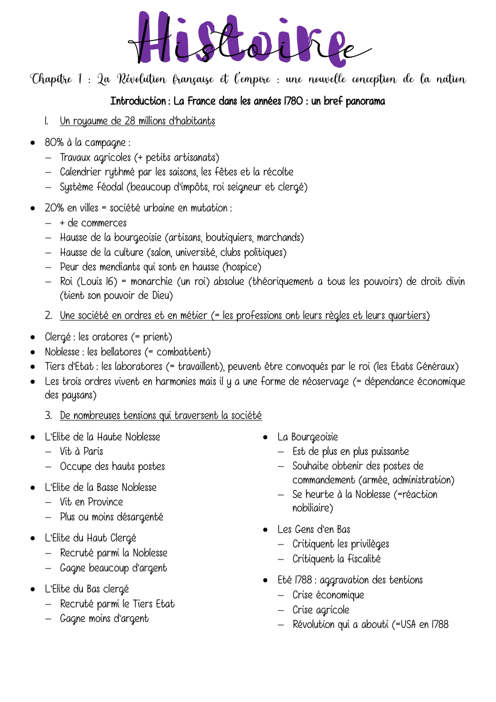 Prévisualisation du document La France dans les années 1780 : un bref panorama