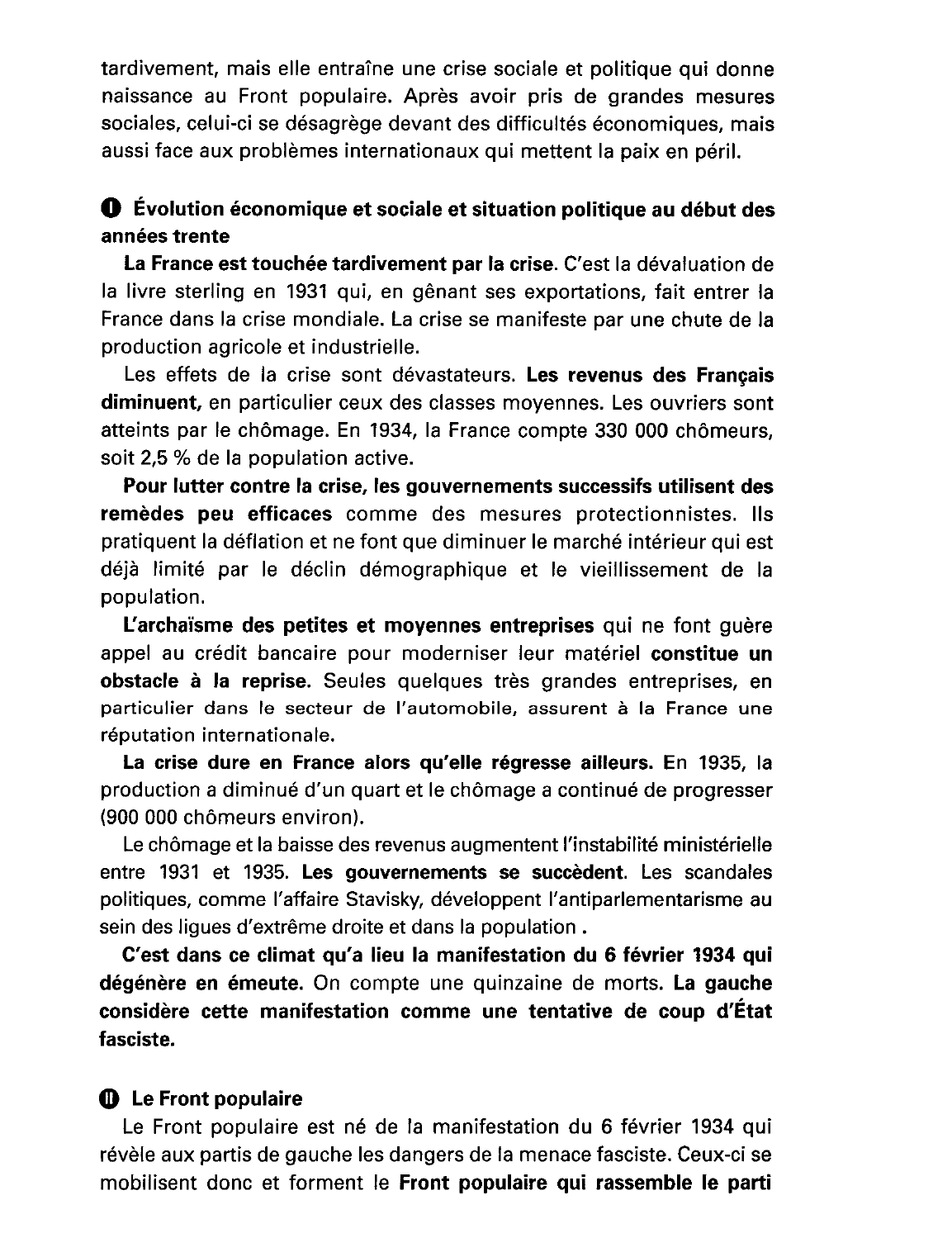 Prévisualisation du document La France dans les années trente : de la crise à la guerre.