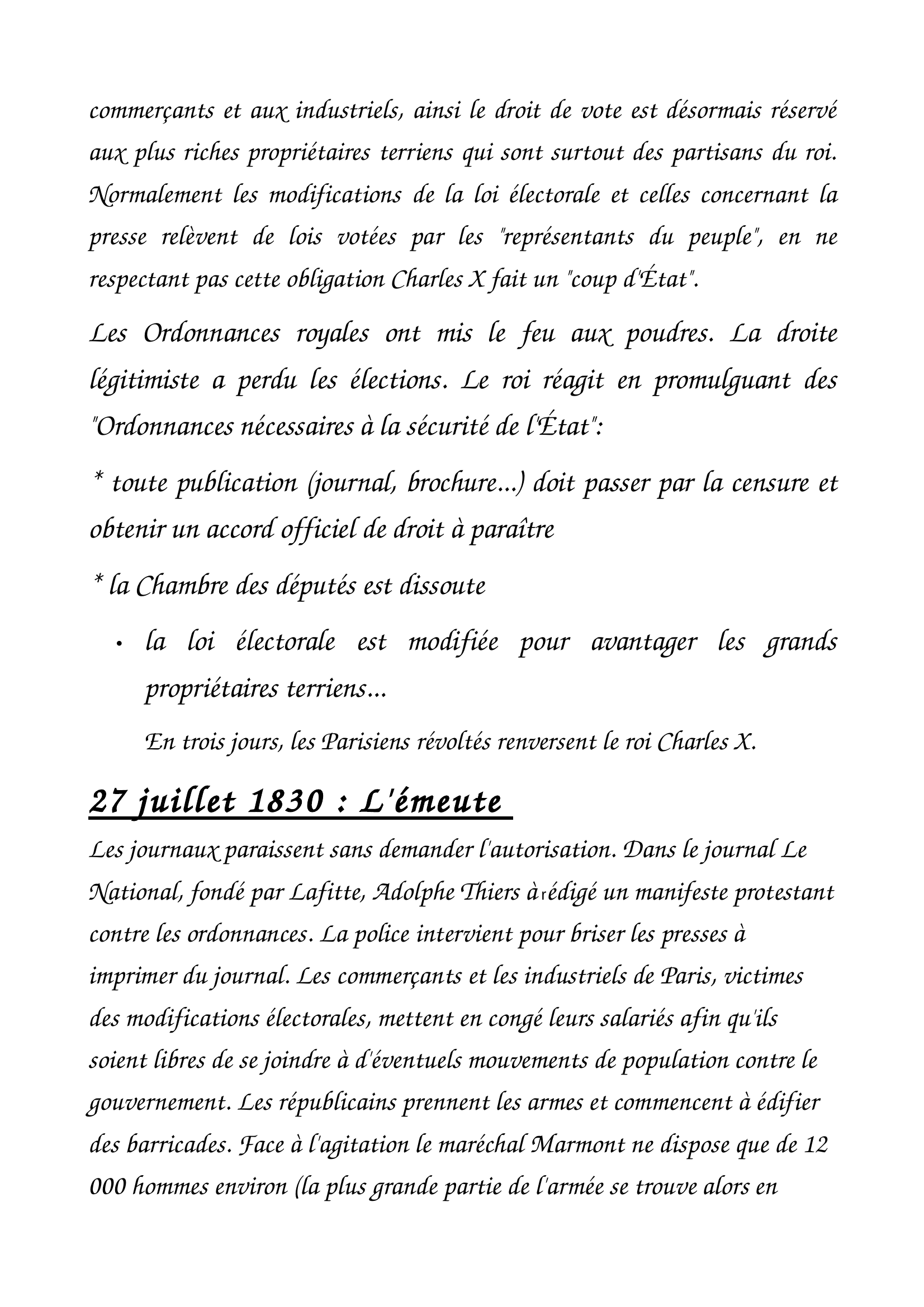 Prévisualisation du document La france de 1830