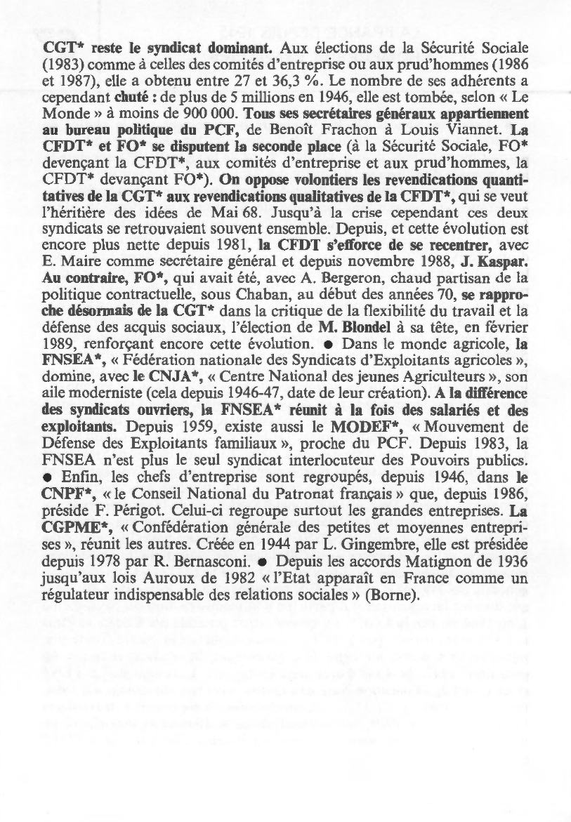 Prévisualisation du document LA FRANCE DEPUIS 1945 : CHÔMEURS ET SYNDIQUÉS