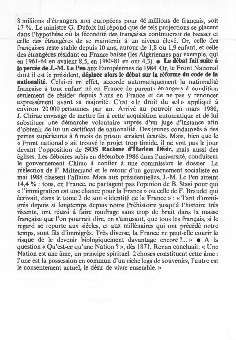 Prévisualisation du document LA FRANCE DEPUIS 1945 : L'IDENTITÉ NATIONALE