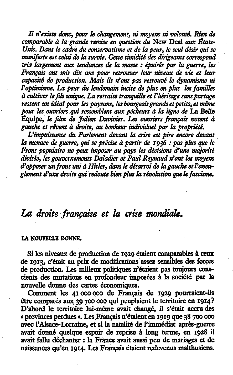Prévisualisation du document La France des années 1930 (histoire)