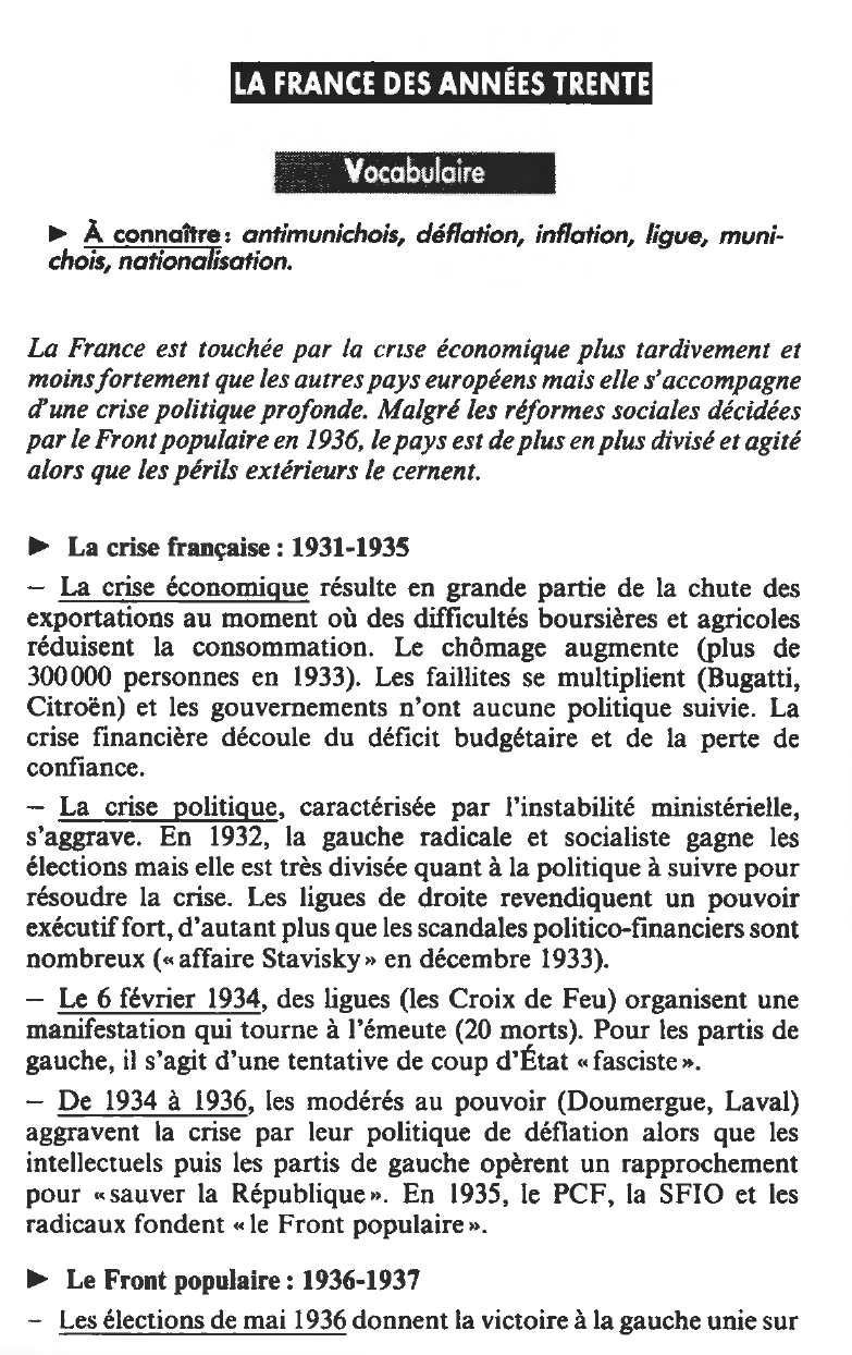 Prévisualisation du document La France des années trente ?